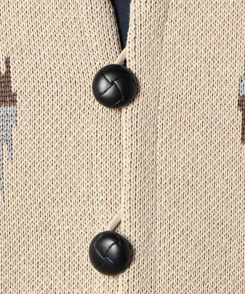 NOLLEY'S goodman（ノーリーズグッドマン）の「オルテガライク チマヨ柄 ベスト（ベスト・メンズ・オフホワイト/ブラック系その他3/グレー/ベージュ系その他3・MEDIUM/LARGE）」の22枚目の写真