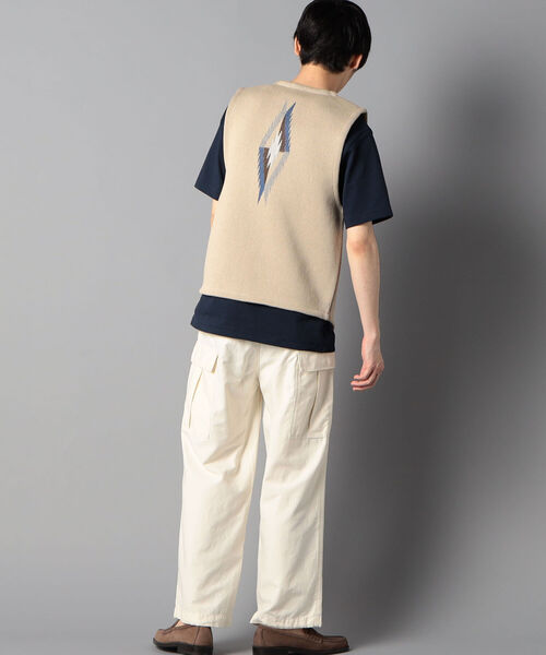 NOLLEY'S goodman（ノーリーズグッドマン）の「オルテガライク チマヨ柄 ベスト（ベスト・メンズ・オフホワイト/ブラック系その他3/グレー/ベージュ系その他3・MEDIUM/LARGE）」の15枚目の写真