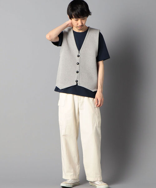 NOLLEY'S goodman（ノーリーズグッドマン）の「オルテガライク チマヨ柄 ベスト（ベスト・メンズ・オフホワイト/ブラック系その他3/グレー/ベージュ系その他3・MEDIUM/LARGE）」の21枚目の写真