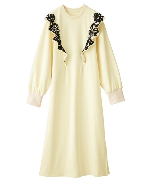 配色コード使いカットソーワンピ ワンピース Ranan ラナン のファッション