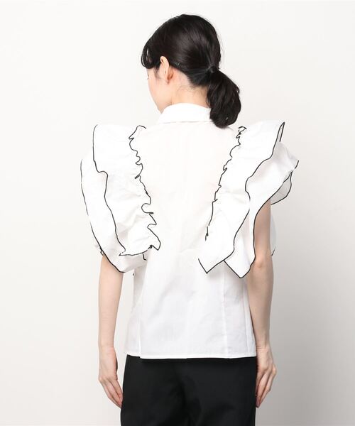 WEGO(ウィゴー)の「WEGO/ラッフルオープンショルダーブラウス(シャツ/ブラウス・レディース・ホワイト・FREE)」の14枚目の写真