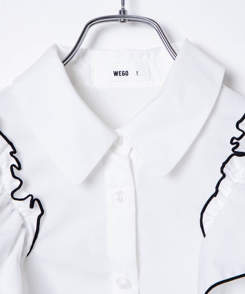 WEGO(ウィゴー)の「WEGO/ラッフルオープンショルダーブラウス(シャツ/ブラウス・レディース・ホワイト・FREE)」の10枚目の写真