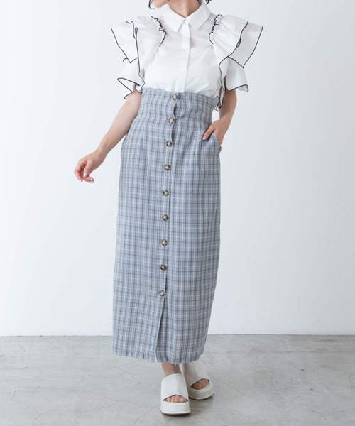 WEGO(ウィゴー)の「WEGO/ラッフルオープンショルダーブラウス(シャツ/ブラウス・レディース・ホワイト・FREE)」の2枚目の写真