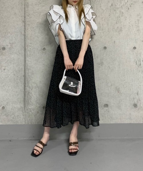 WEGO(ウィゴー)の「WEGO/ラッフルオープンショルダーブラウス(シャツ/ブラウス・レディース・ホワイト・FREE)」の15枚目の写真