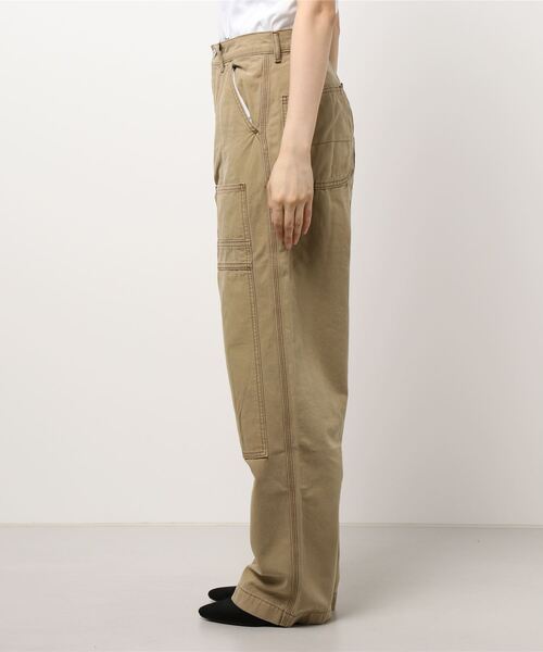 MOUSSY（マウジー）の「HW DOUBLE KNEE LOOSE STRAIGHT（デニムパンツ・レディース・ベージュ/ブラック・0/1/2）」の16枚目の写真