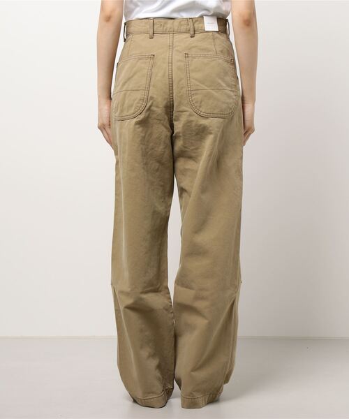 MOUSSY（マウジー）の「HW DOUBLE KNEE LOOSE STRAIGHT（デニムパンツ・レディース・ベージュ/ブラック・0/1/2）」の17枚目の写真