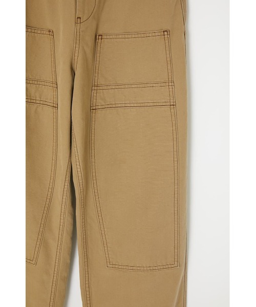 MOUSSY（マウジー）の「HW DOUBLE KNEE LOOSE STRAIGHT（デニムパンツ・レディース・ベージュ/ブラック・0/1/2）」の14枚目の写真