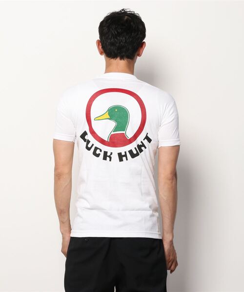 fridge(フリッジ)の「【VOYAGE UTOPIA x Alwayth】Duck Hunt TEE(Tシャツ/カットソー・メンズ・ホワイト/ライトブルー/オリーブ・SMALL/L/S/MEDIUM/XL)」の2枚目の写真