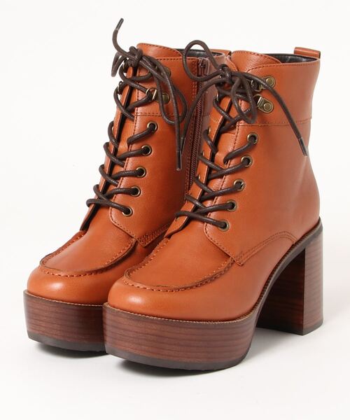 あしながおじさん（アシナガオジサン）の「厚底レースアップブーツ　-1310173（ブーツ・レディース・ブラック/ブラウン/アイボリー・22.5cm/23.5cm/24.5cm/23.0cm/24.0cm）」の12枚目の写真