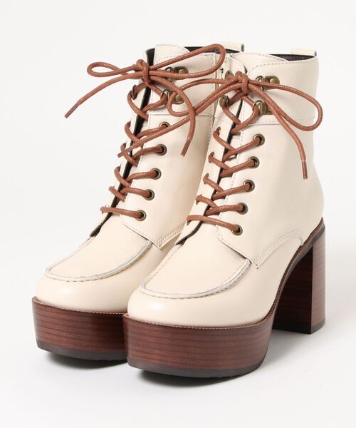 あしながおじさん（アシナガオジサン）の「厚底レースアップブーツ　-1310173（ブーツ・レディース・ブラック/ブラウン/アイボリー・22.5cm/23.5cm/24.5cm/23.0cm/24.0cm）」の11枚目の写真