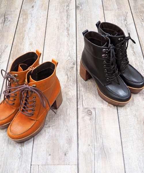 あしながおじさん（アシナガオジサン）の「厚底レースアップブーツ　-1310173（ブーツ・レディース・ブラック/ブラウン/アイボリー・22.5cm/23.5cm/24.5cm/23.0cm/24.0cm）」の14枚目の写真