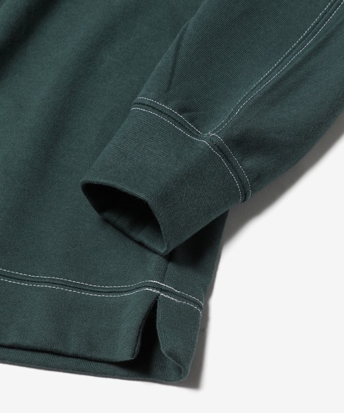 MR.OLIVE(ミスターオリーブ)の「ファインコットン スウェット / スプリットラグランスリーブ ヘンリーネック ロンT(Tシャツ/カットソー・メンズ・ブラック/アッシュグレー/ダークグリーン/オレンジ・SMALL/MEDIUM/LARGE)」の7枚目の写真