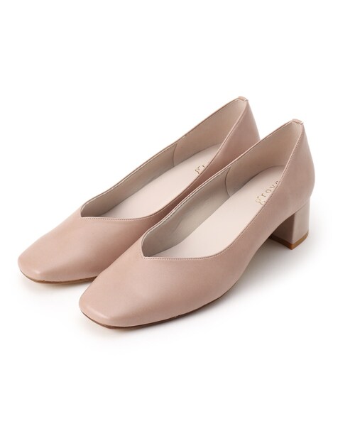 grove（グローブ）の「やわここちコンビヒールパンプス40（パンプス・レディース・ブラック/ベージュ/ダークグレー/アイボリー/イエロー系その他5/グレー系3/ベビーピンク・50/40/35/45/30/25/20/55/10/15 ）」の7枚目の写真