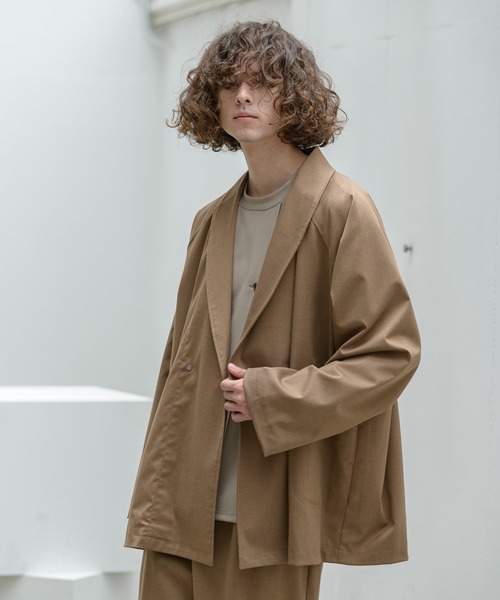 Alcindor Materials（アルシンダーマテリアルズ）の「samue jacket/サムエジャケット（その他アウター・メンズ・ベージュ/ブラウン・MEDIUM/LARGE）」の8枚目の写真