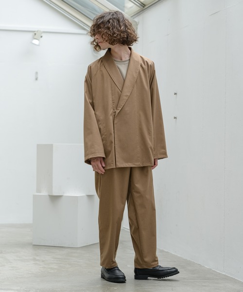 Alcindor Materials（アルシンダーマテリアルズ）の「samue jacket/サムエジャケット（その他アウター・メンズ・ベージュ/ブラウン・MEDIUM/LARGE）」の4枚目の写真