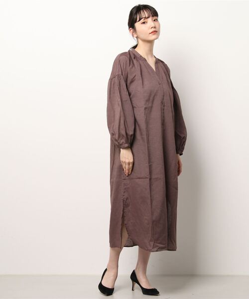 前開きギャザーワンピース ワンピース Samansa Blue サマンサモスモスブルー のファッション Mos2 Mos2 Samansa セール