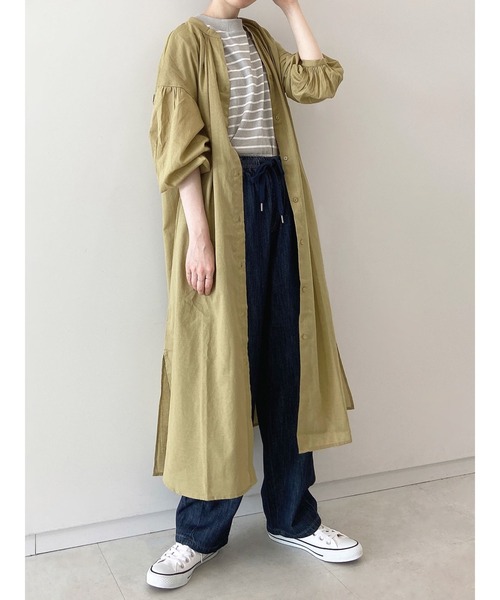 セール 前開きギャザーワンピース ワンピース Samansa Mos2 Blue サマンサモスモスブルー のファッション通販 Zozotown