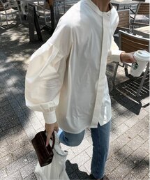 ZOZOMARKET | 【sumy×ZOZO】フライフロントボリュームスリーブシャツ(シャツ/ブラウス)