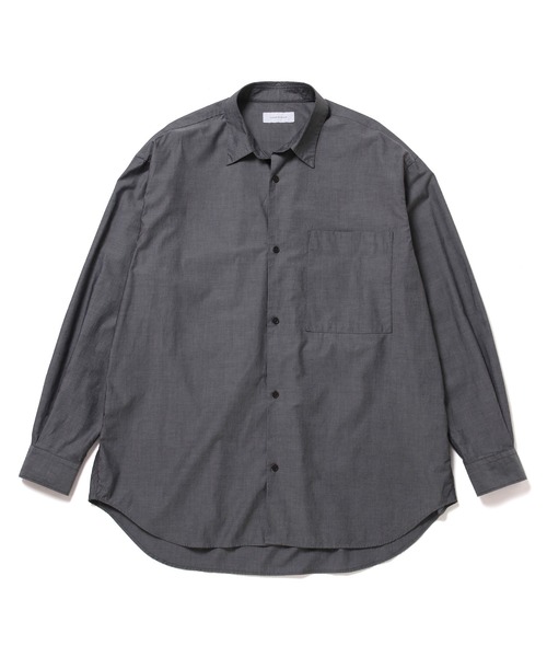 ADAM ET ROPE'（アダムエロペ）の「ビッグシルエット レギュラーカラーシャツ（シャツ/ブラウス・メンズ・ホワイト/ホワイト系その他2/チャコールグレー/ブルー系その他3/ブルー系その他4・M/L）」の4枚目の写真