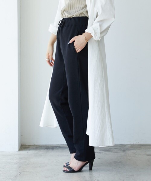 FREAK'S STORE(フリークスストア)の「▽【WEB限定】ヘビーウェイト裏起毛スウェットパンツ(スウェットパンツ・レディース・ブラック/グレー/ブルー/ナチュラル・SMALL/MEDIUM)」の2枚目の写真