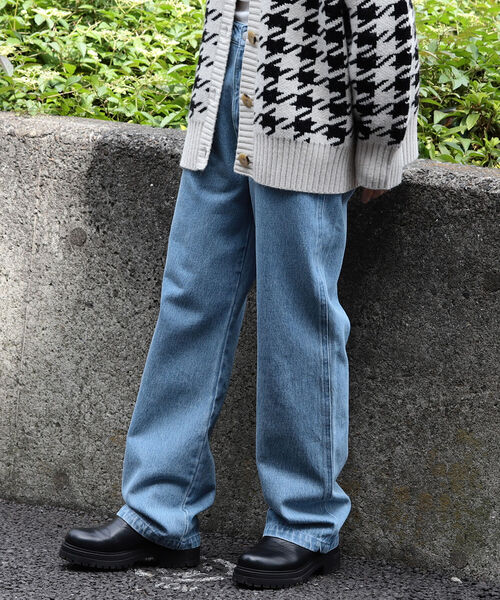 BeAMS DOT(ビームスドット)の「【WEB限定】BeAMS DOT / ハイウエスト ストレート カラーデニムパンツ(デニムパンツ・レディース・ライトブルー/イエロー系その他4・SMALL/MEDIUM)」の7枚目の写真