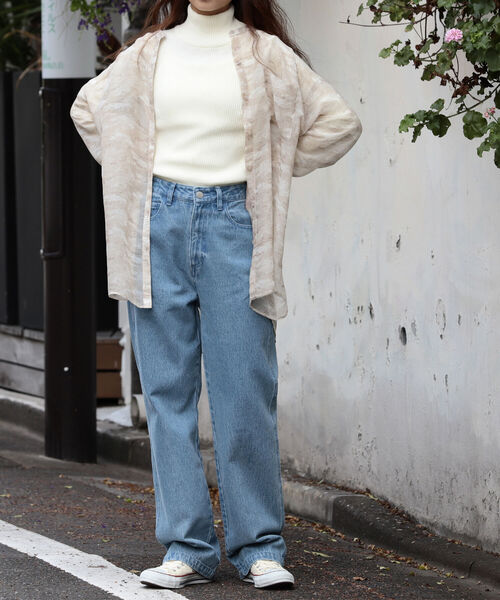 BeAMS DOT(ビームスドット)の「【WEB限定】BeAMS DOT / ハイウエスト ストレート カラーデニムパンツ(デニムパンツ・レディース・ライトブルー/イエロー系その他4・SMALL/MEDIUM)」の15枚目の写真