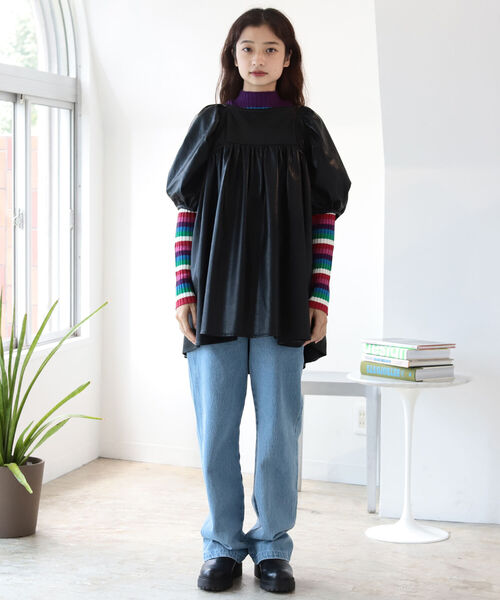 BeAMS DOT(ビームスドット)の「【WEB限定】BeAMS DOT / ハイウエスト ストレート カラーデニムパンツ(デニムパンツ・レディース・ライトブルー/イエロー系その他4・SMALL/MEDIUM)」の20枚目の写真