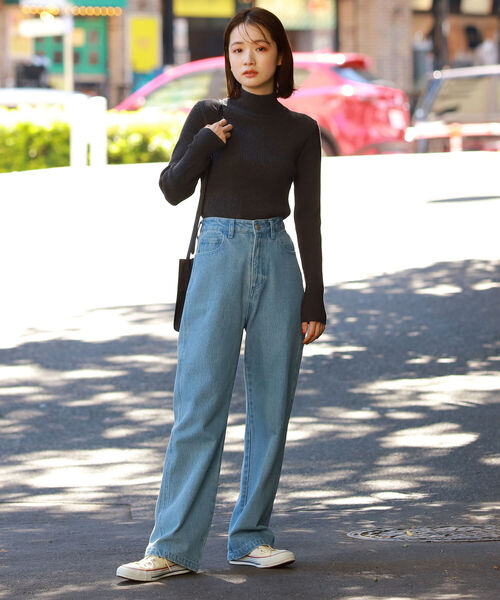 BeAMS DOT(ビームスドット)の「【WEB限定】BeAMS DOT / ハイウエスト ストレート カラーデニムパンツ(デニムパンツ・レディース・ライトブルー/イエロー系その他4・SMALL/MEDIUM)」の22枚目の写真