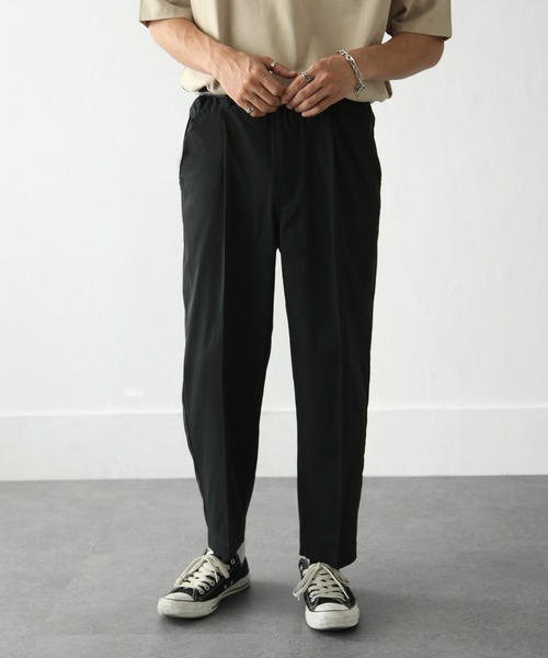 ZIP FIVE（ジップファイブ）の「【ZIP FIVE】リラックステーパードスラックス（スラックス・メンズ・ブラック/アイボリー/グレイッシュベージュ・SMALL/MEDIUM/LARGE/X-LARGE）」の4枚目の写真