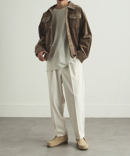 ZIP FIVE（ジップファイブ）の「【ZIP FIVE】リラックステーパードスラックス（スラックス・メンズ・ブラック/アイボリー/グレイッシュベージュ・SMALL/MEDIUM/LARGE/X-LARGE）」の22枚目の写真