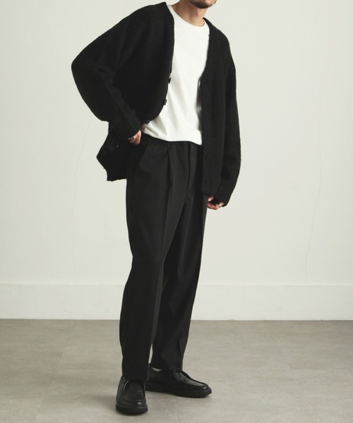 ZIP FIVE（ジップファイブ）の「【ZIP FIVE】リラックステーパードスラックス（スラックス・メンズ・ブラック/アイボリー/グレイッシュベージュ・SMALL/MEDIUM/LARGE/X-LARGE）」の12枚目の写真