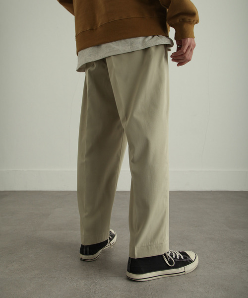 ZIP FIVE（ジップファイブ）の「【ZIP FIVE】リラックステーパードスラックス（スラックス・メンズ・ブラック/アイボリー/グレイッシュベージュ・SMALL/MEDIUM/LARGE/X-LARGE）」の8枚目の写真