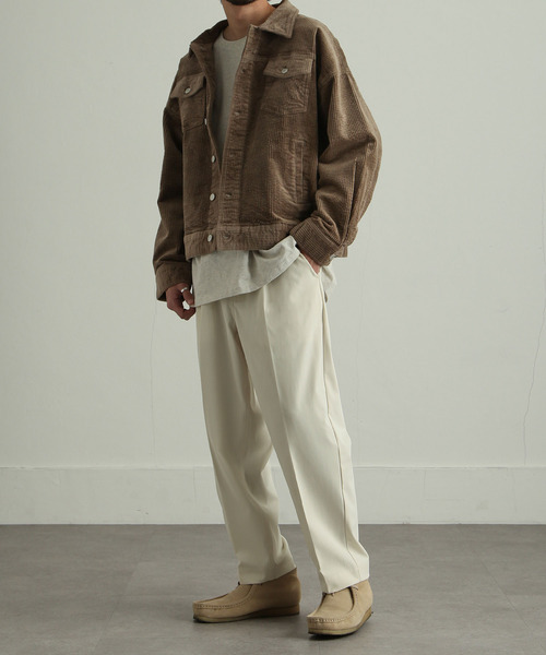 ZIP FIVE（ジップファイブ）の「【ZIP FIVE】リラックステーパードスラックス（スラックス・メンズ・ブラック/アイボリー/グレイッシュベージュ・SMALL/MEDIUM/LARGE/X-LARGE）」の19枚目の写真