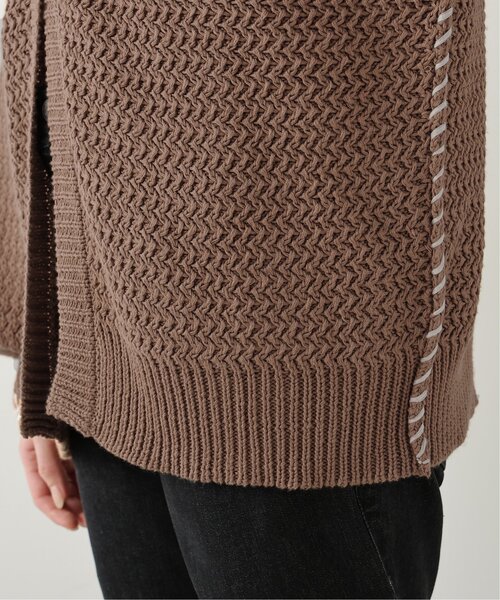 DOUBLE NAME（ダブルネーム）の「ハンドステッチ前後2WAYニットプルオーバー（ニット/セーター・レディース・ブラウン/キナリ/スミクロ/マスタード・FREE）」の20枚目の写真
