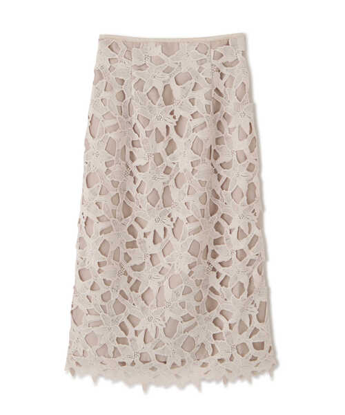 JILL by JILL STUART（ジルバイジルスチュアート）の「◇・リーフフラワーレーススカート（スカート・レディース・ホワイト/レッド/グレー・SMALL/MEDIUM）」の21枚目の写真