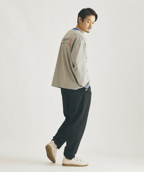 JOURNAL STANDARD（ジャーナルスタンダード）の「【LOGAN×JOURNAL STANDARD】別注 ロング リンガーTシャツ（Tシャツ/カットソー・メンズ・グレー/ホワイト/ボルドー/ホワイト系その他・MEDIUM/LARGE）」の6枚目の写真