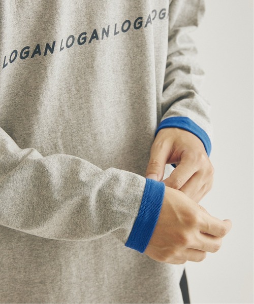 JOURNAL STANDARD（ジャーナルスタンダード）の「【LOGAN×JOURNAL STANDARD】別注 ロング リンガーTシャツ（Tシャツ/カットソー・メンズ・グレー/ホワイト/ボルドー/ホワイト系その他・MEDIUM/LARGE）」の10枚目の写真
