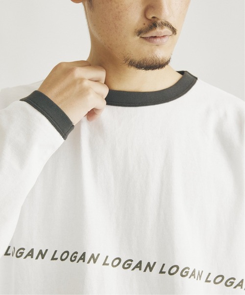 JOURNAL STANDARD（ジャーナルスタンダード）の「【LOGAN×JOURNAL STANDARD】別注 ロング リンガーTシャツ（Tシャツ/カットソー・メンズ・グレー/ホワイト/ボルドー/ホワイト系その他・MEDIUM/LARGE）」の15枚目の写真