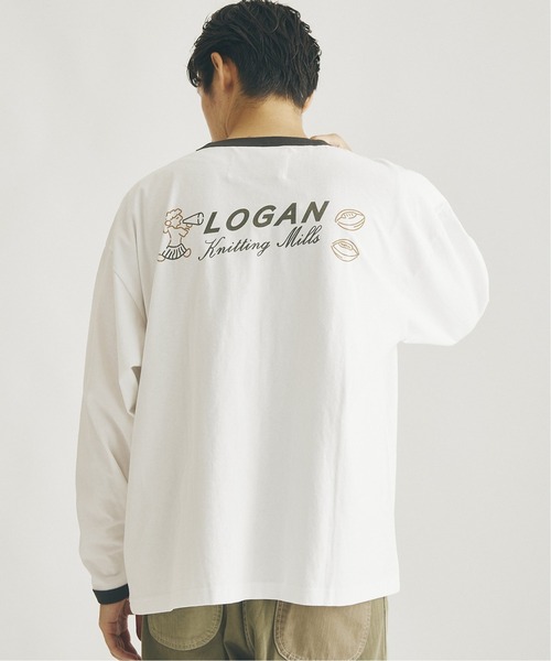 JOURNAL STANDARD（ジャーナルスタンダード）の「【LOGAN×JOURNAL STANDARD】別注 ロング リンガーTシャツ（Tシャツ/カットソー・メンズ・グレー/ホワイト/ボルドー/ホワイト系その他・MEDIUM/LARGE）」の17枚目の写真