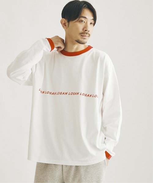 JOURNAL STANDARD（ジャーナルスタンダード）の「【LOGAN×JOURNAL STANDARD】別注 ロング リンガーTシャツ（Tシャツ/カットソー・メンズ・グレー/ホワイト/ボルドー/ホワイト系その他・MEDIUM/LARGE）」の21枚目の写真