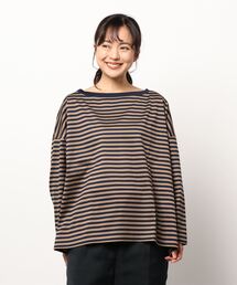 DouDou | ボートネックボーダーT AW(Tシャツ/カットソー)