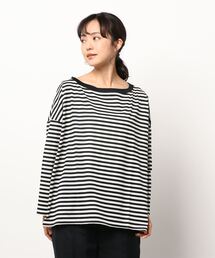 DouDou | ボートネックボーダーT AW(Tシャツ/カットソー)