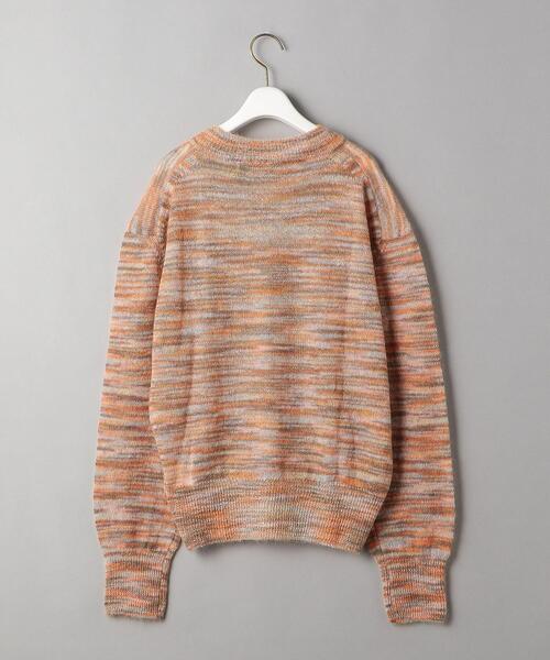 TheOpen Product(ザオープンプロダクト)の「<TheOpen Product>Vネック ニットプルオーバー(ニット/セーター・レディース・ダークグリーン/オレンジ・1)」の10枚目の写真