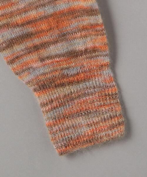 TheOpen Product(ザオープンプロダクト)の「<TheOpen Product>Vネック ニットプルオーバー(ニット/セーター・レディース・ダークグリーン/オレンジ・1)」の12枚目の写真