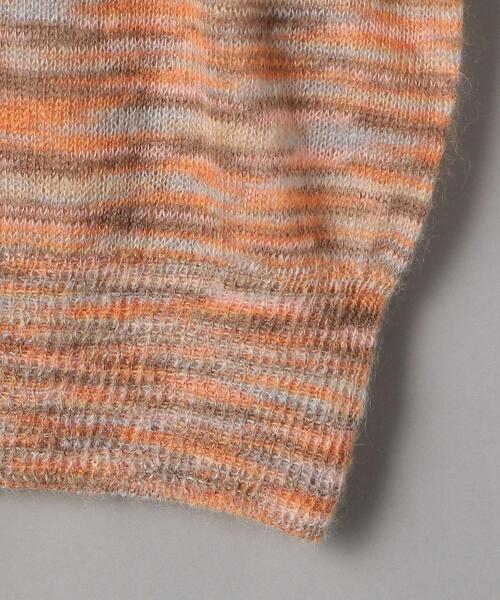 TheOpen Product(ザオープンプロダクト)の「<TheOpen Product>Vネック ニットプルオーバー(ニット/セーター・レディース・ダークグリーン/オレンジ・1)」の13枚目の写真