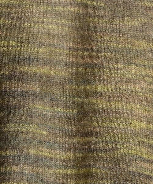 TheOpen Product(ザオープンプロダクト)の「<TheOpen Product>Vネック ニットプルオーバー(ニット/セーター・レディース・ダークグリーン/オレンジ・1)」の16枚目の写真