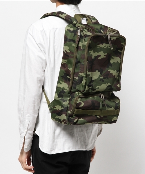 WEGO（ウィゴー）の「WEGO/ボックスバックパック（バックパック/リュック・メンズ・ブラック/ネイビー/その他1・FREE）」の4枚目の写真