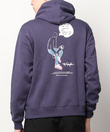 MARK GONZALES/マークゴンザレス 裏起毛 イラストプリント入り BIGプルパーカー ”SKATER"