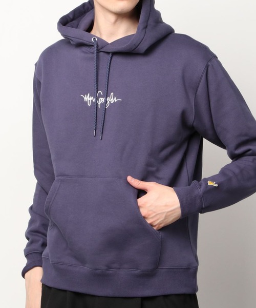 Mark Gonzales(マーク・ゴンザレス)の「MARK GONZALES/マークゴンザレス 裏起毛 イラストプリント入り BIGプルパーカー ”SKATER"(パーカー・メンズ・グリーン/パープル/ブラック/グレイッシュベージュ・MEDIUM/X-LARGE/LARGE)」の5枚目の写真
