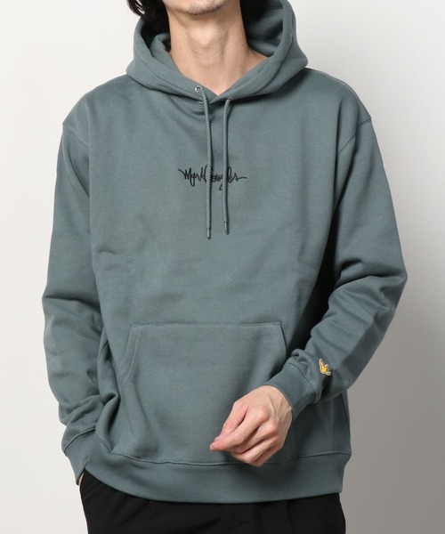 Mark イラストプリント入り パーカー セール 裏起毛 イラストプリント入り Mark Bigプルパーカー Gonzales マークゴンザレス Skater パーカー Mark Gonzales マーク ゴンザレス のファッション
